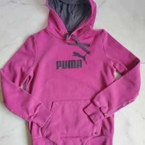 puma men's zip hooded sweat ombre/blue/pink